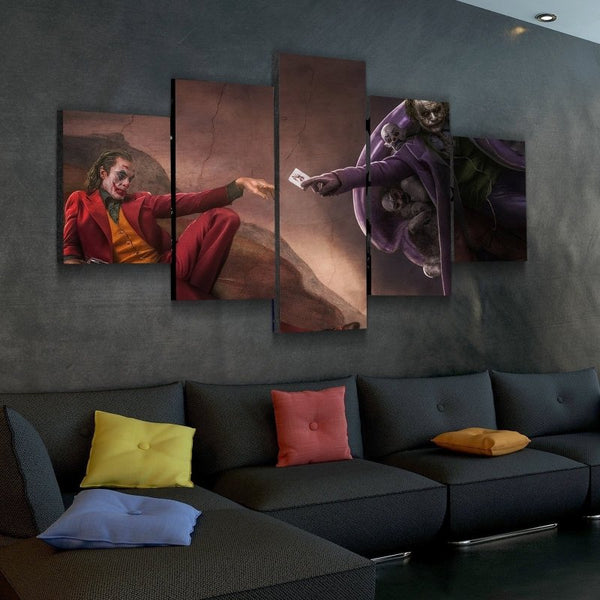 Joker In Michelangelo Style Canvas Set