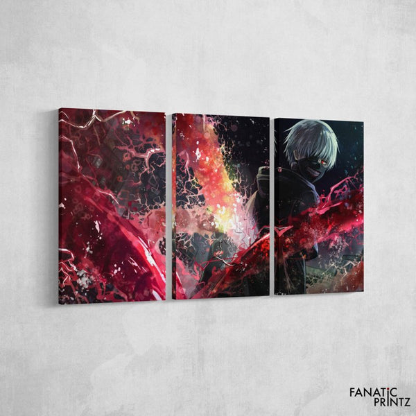 Kaneki Ken ( Tokyo Ghoul) Canvas Set - FanaticPrintz