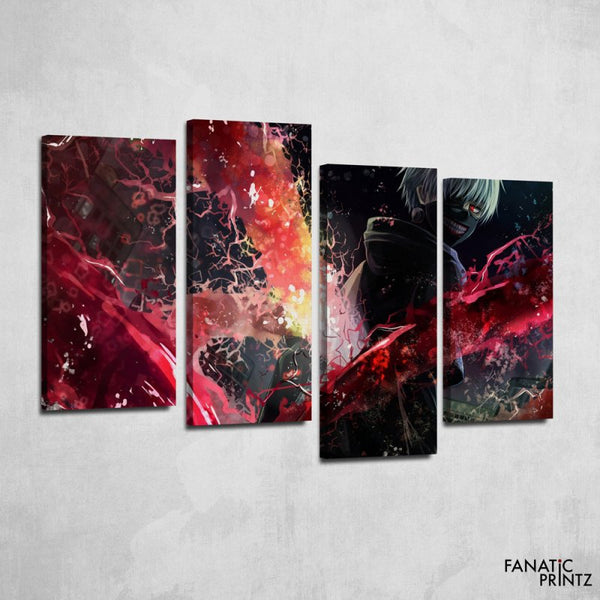 Kaneki Ken ( Tokyo Ghoul) Canvas Set - FanaticPrintz