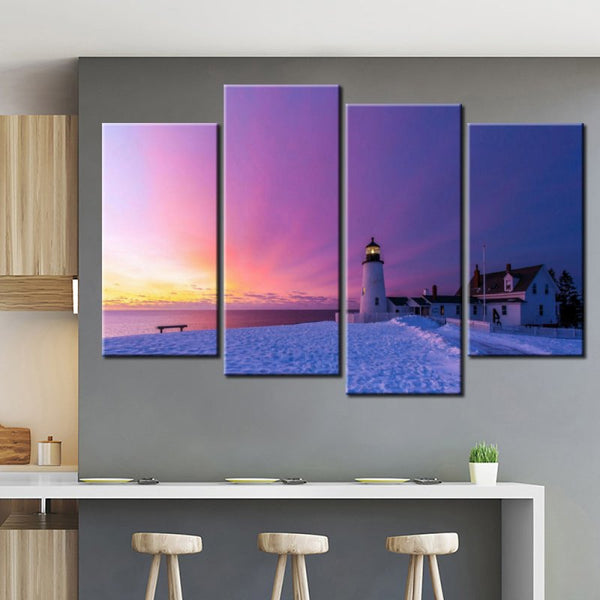 Light colorful sky house canvas set - FanaticPrintz