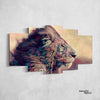 Lion Pose Canvas Set