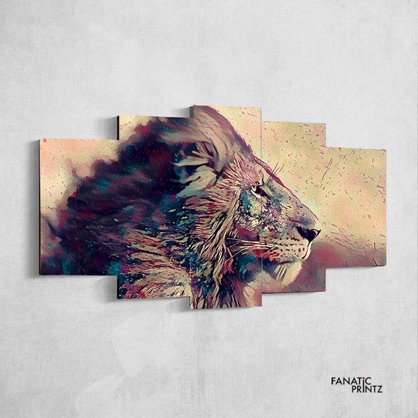 Lion Pose Canvas Set