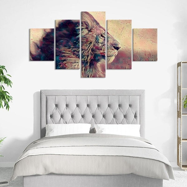 Lion Pose Canvas Set