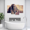 Lion Pose Canvas Set