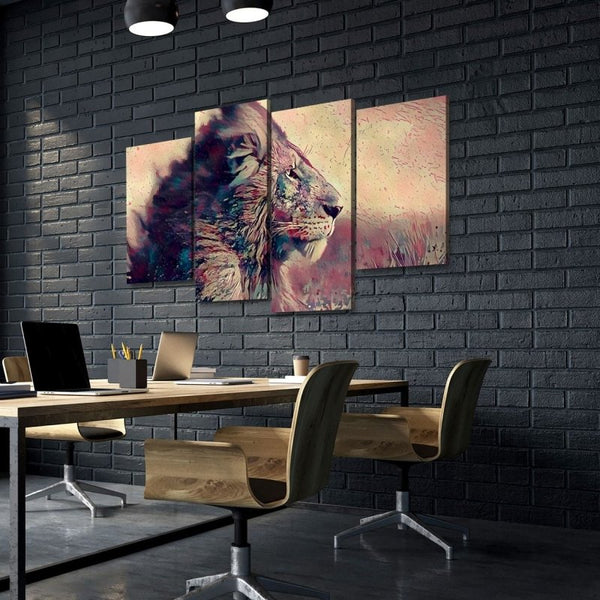 Lion Pose Canvas Set