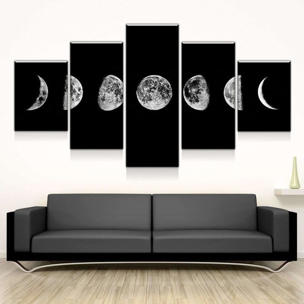 Lunar Cycles Canvas Set
