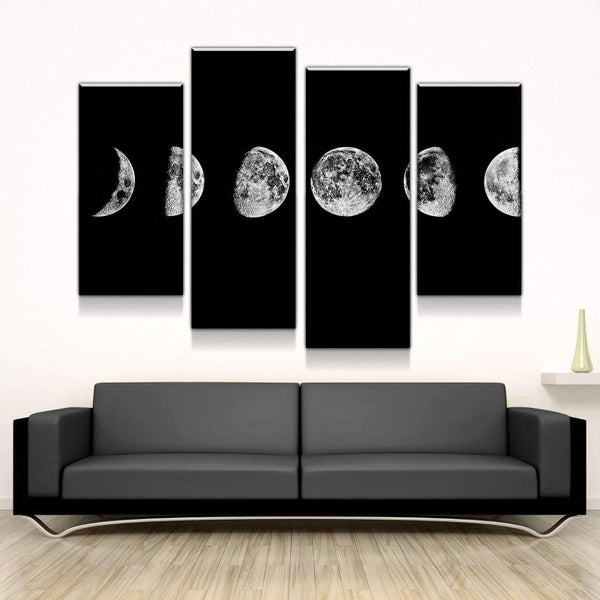 Lunar Cycles Canvas Set