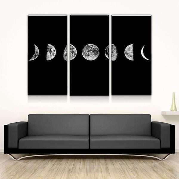 Lunar Cycles Canvas Set