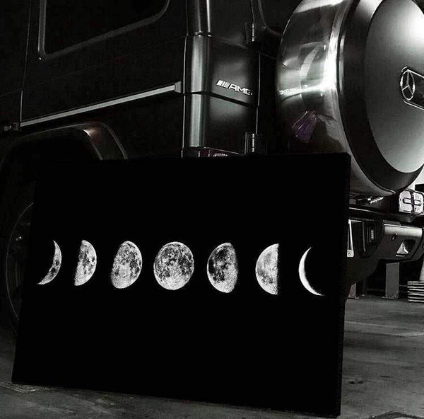 Lunar Cycles Canvas Set