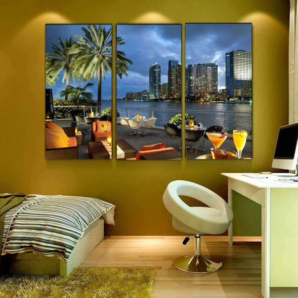 Miami Beach Canvas Set