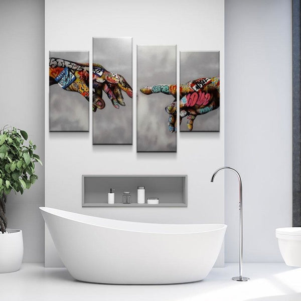 Michelangelo Colorful Gesture Canvas Set