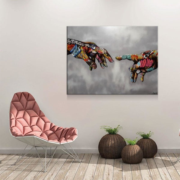Michelangelo Colorful Gesture Canvas Set
