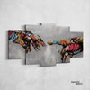 Michelangelo Colorful Gesture Canvas Set