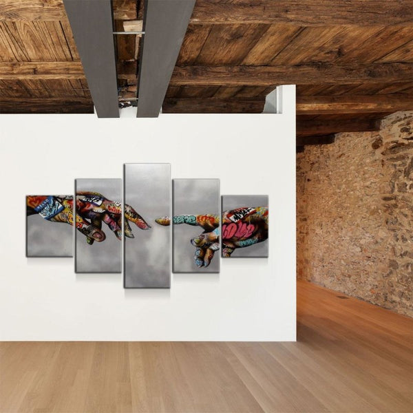 Michelangelo Colorful Gesture Canvas Set