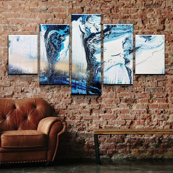 Midnight Waters Canvas Set By Amber Lamoreaux Art