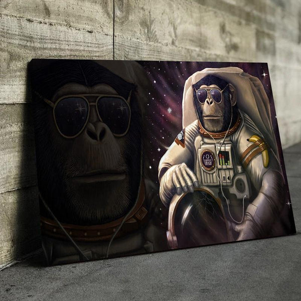 Monkey Astro Canvas Set