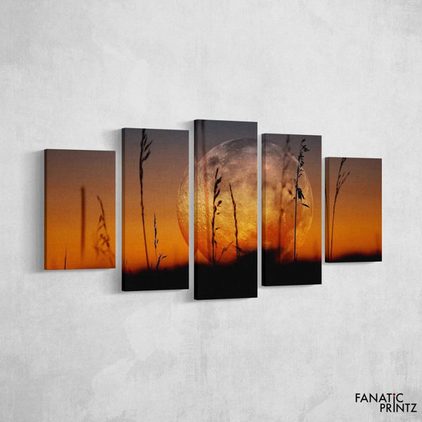 Moon and Sunset Canvas Set - FanaticPrintz