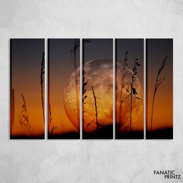 Moon and Sunset Canvas Set - FanaticPrintz