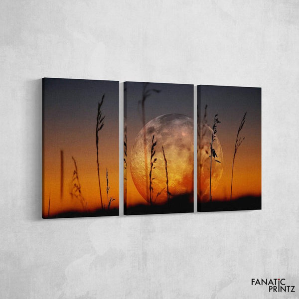 Moon and Sunset Canvas Set - FanaticPrintz