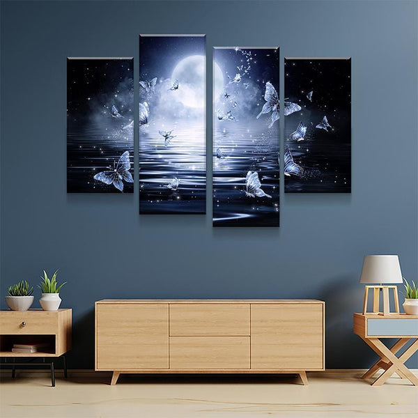 Moon Butterfly Effect Canvas Set