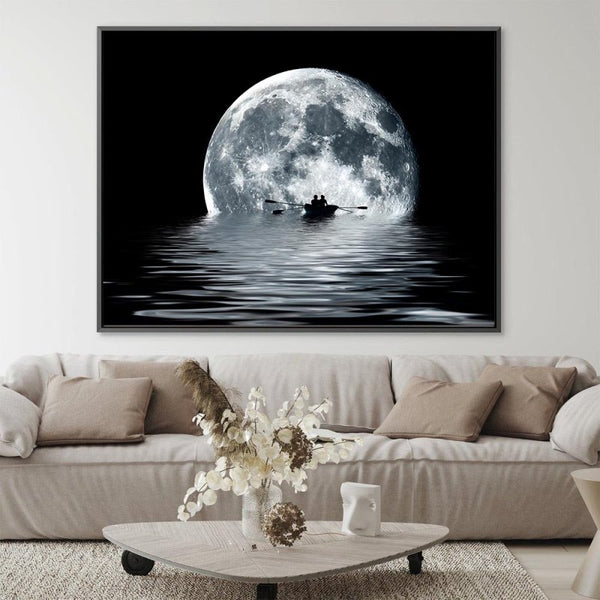 Moon Sail Canvas Art Ready To Hang - FanaticPrintz