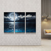 Moon Light Sea Canvas Set