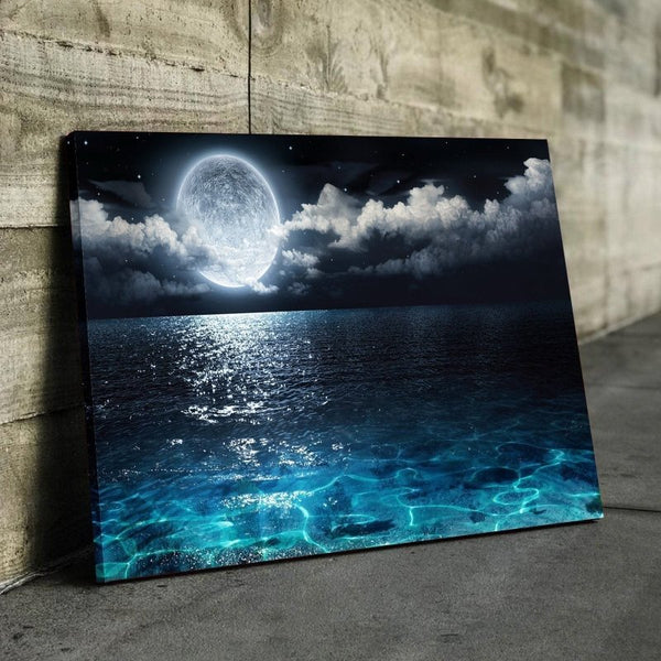 Moon Light Sea Canvas Set
