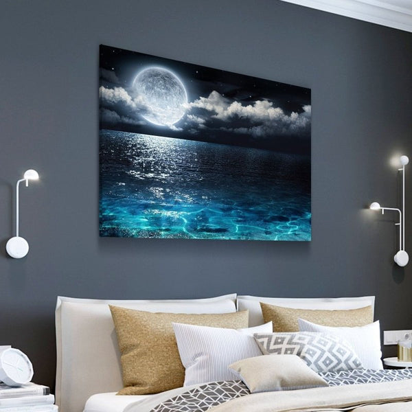 Moon Light Sea Canvas Set