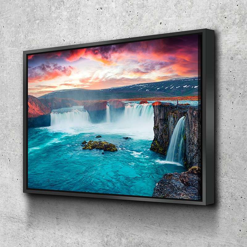 Morning Waterfall Canvas Set - FanaticPrintz