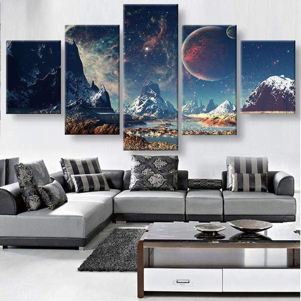 Mountain And Space Canvas Set