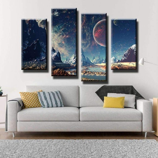 Mountain And Space Canvas Set