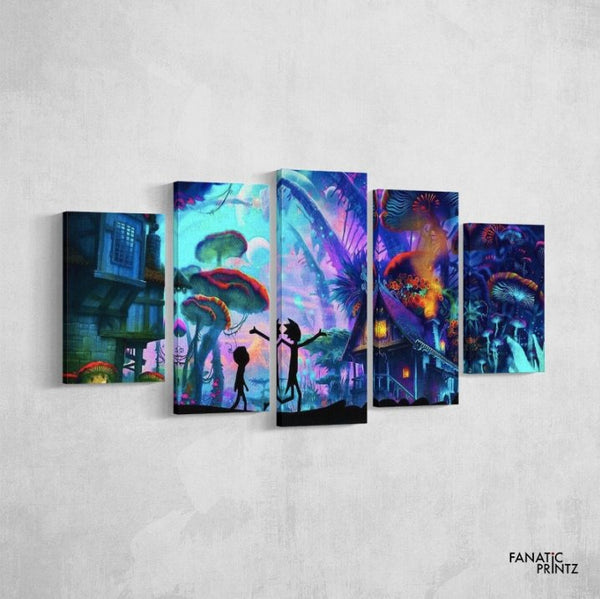 Mushroom R&M Canvas Set - FanaticPrintz