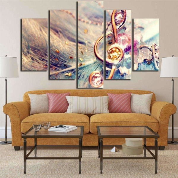 Music Soul Feather Canvas Set