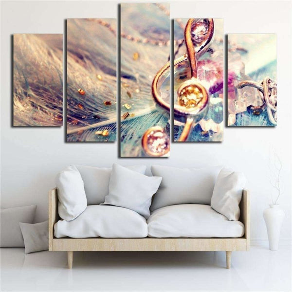 Music Soul Feather Canvas Set