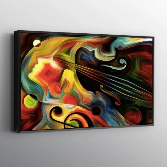 Music Wall Art | Canvas Print | Soul Lover Gift | Vivid Abstract Art - FanaticPrintz
