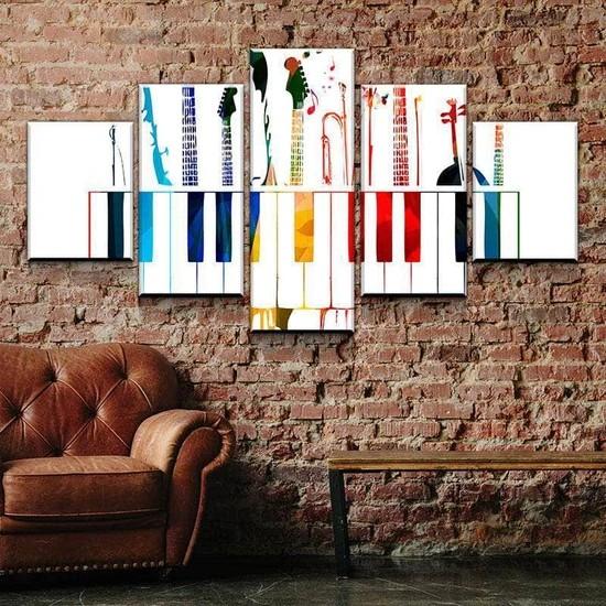 Musical Notes Canvas Set