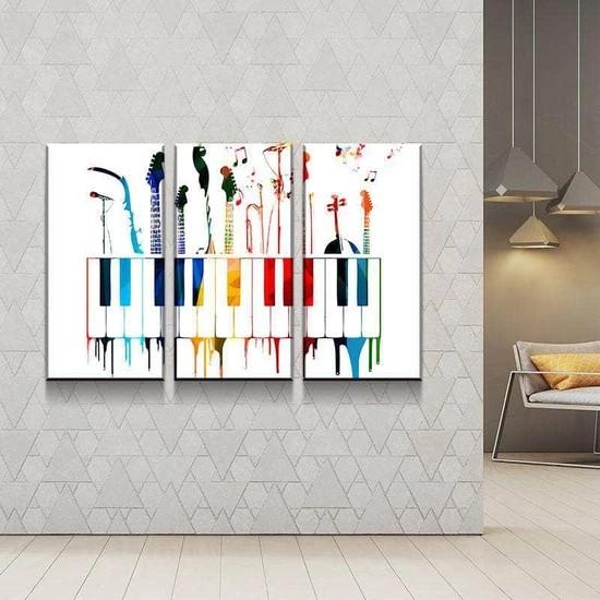 Musical Notes Canvas Set