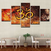 Mystical Om Canvas Set