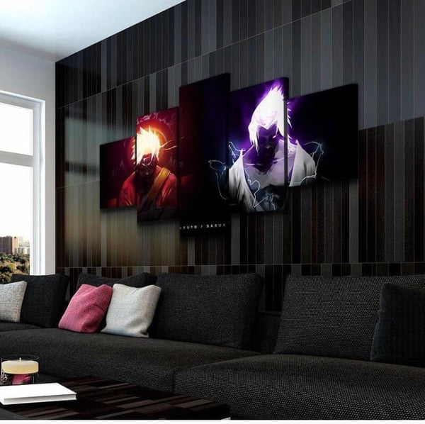 Naruto Vs Saske Canvas Set