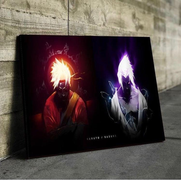 Naruto Vs Saske Canvas Set