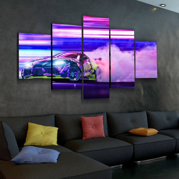 Neon Drift Canvas Set