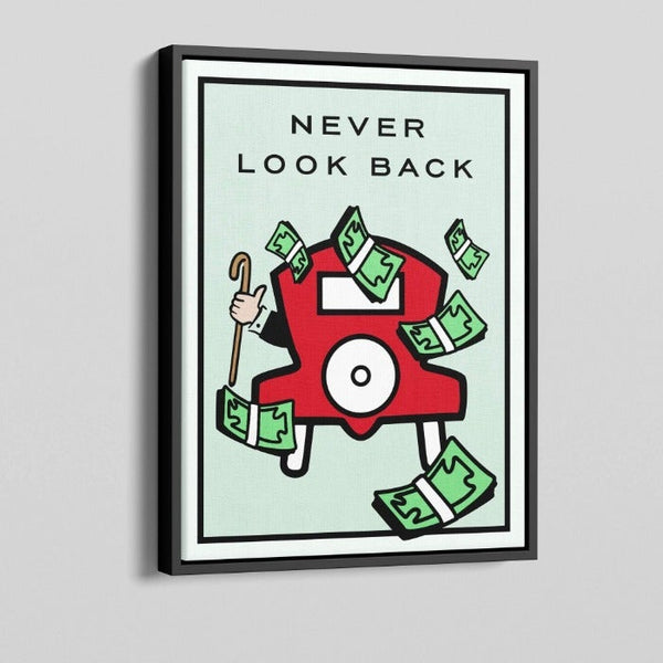 Never Look Back Monopoly Canvas