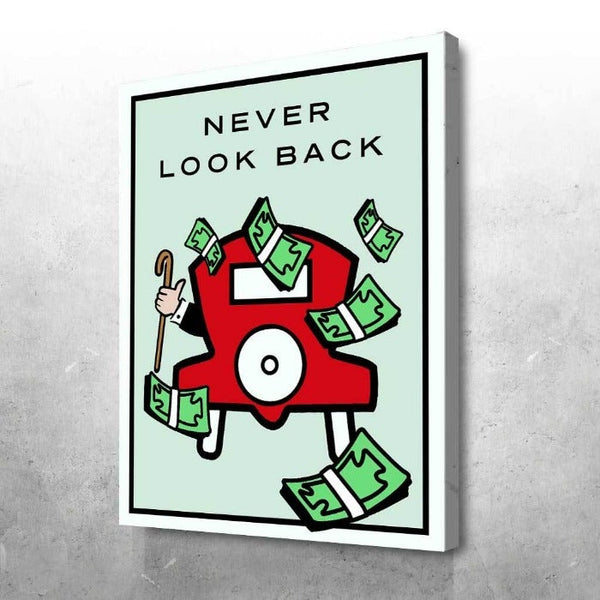 Never Look Back Monopoly Canvas