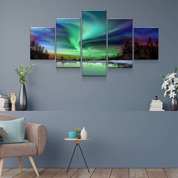 Northern Lights View Canvas Set - FanaticPrintz
