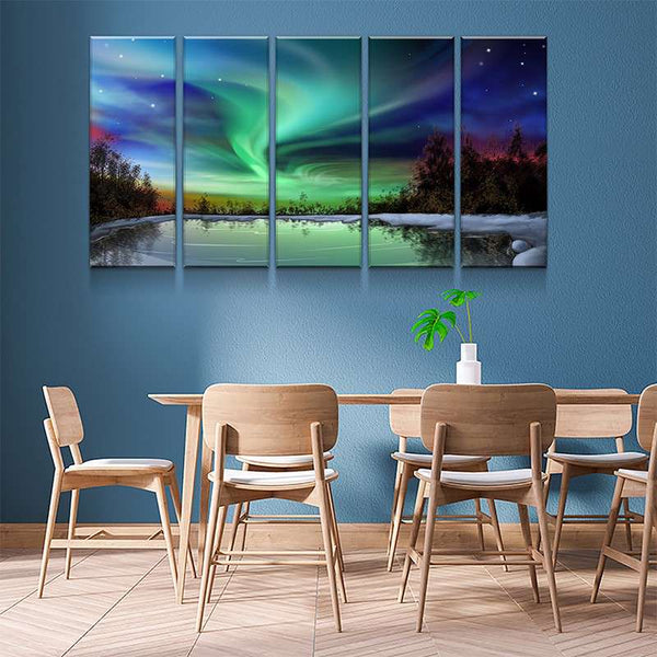 Northern Lights View Canvas Set - FanaticPrintz