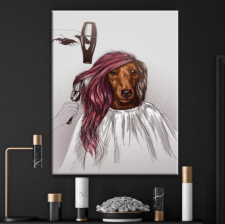 Ombre Barber Cut Canvas Set
