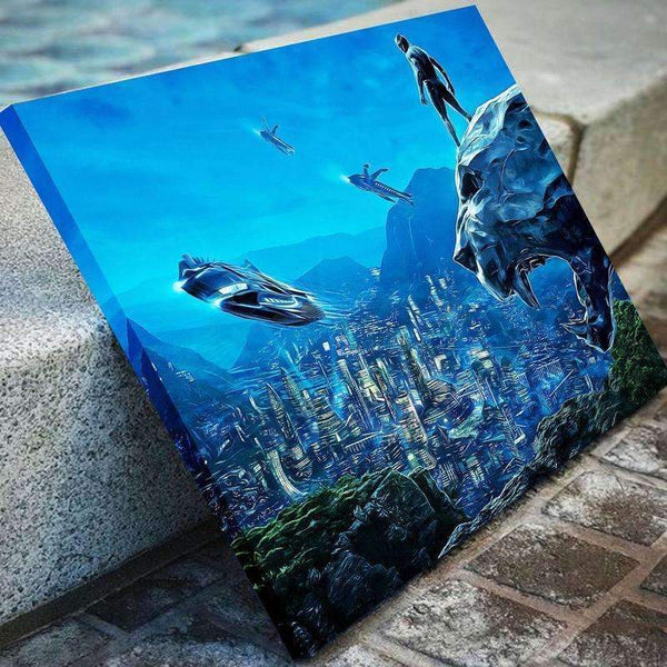 Panther Scenic Night Canvas Set