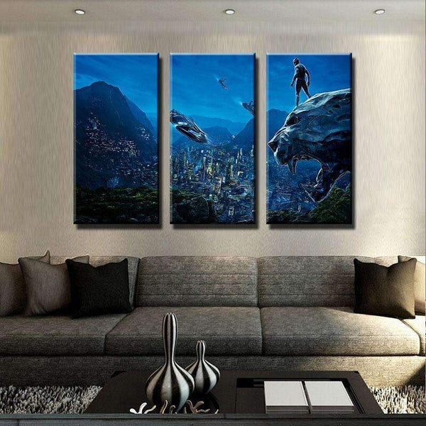 Panther Scenic Night Canvas Set