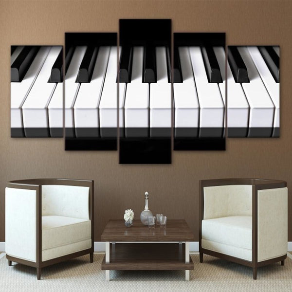 Piano Keys Canvas Art