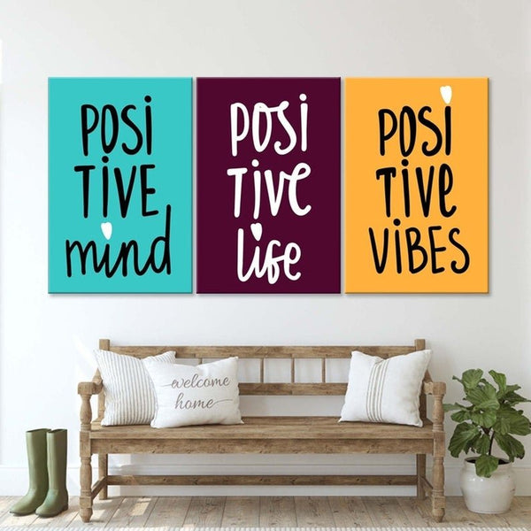Positive Mind, Positive Life, Positive Vibes - FanaticPrintz
